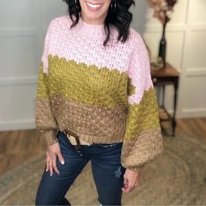 ColorBlock Knit Sweater